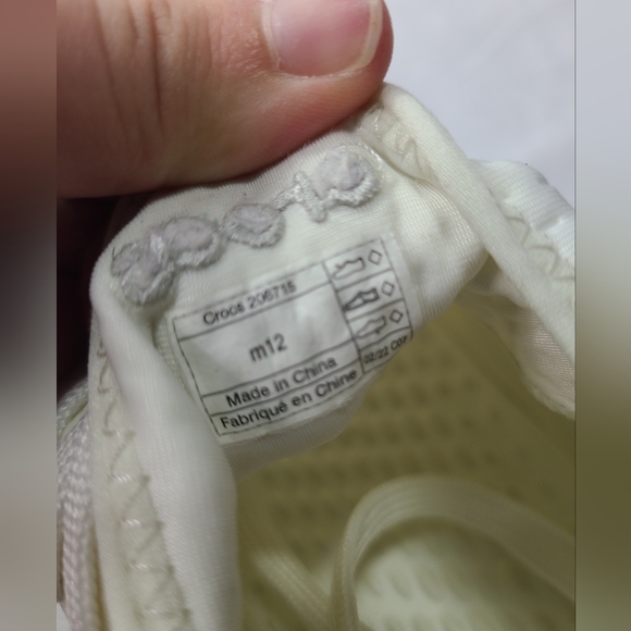 Crocs Literide 360 Pacer Almost White Ivory Mens size 12 - Picture 4 of 6